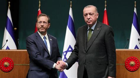 E­r­d­o­ğ­a­n­,­ ­İ­s­r­a­i­l­ ­C­u­m­h­u­r­b­a­ş­k­a­n­ı­ ­H­e­r­z­o­g­ ­i­l­e­ ­G­ö­r­ü­ş­t­ü­